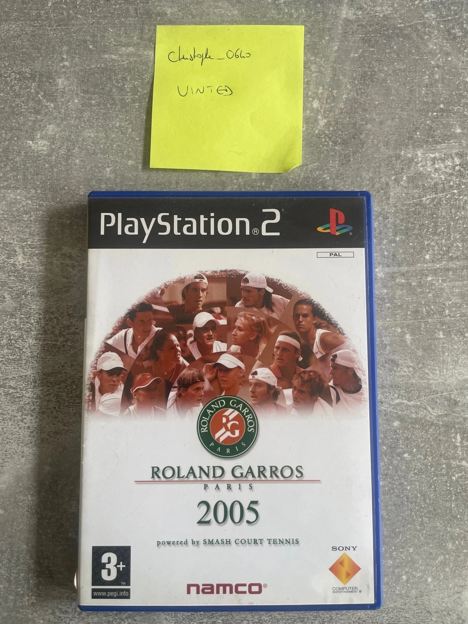 Jeu Roland Garros Paris 2005 pour Sony PS2 / playstation 2 en français.